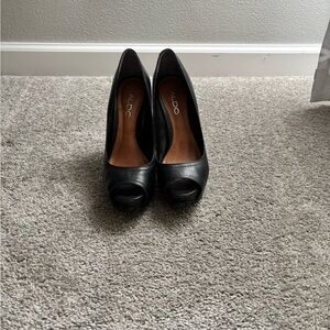 Aldo Black Stiletto Heels Classic Pumps